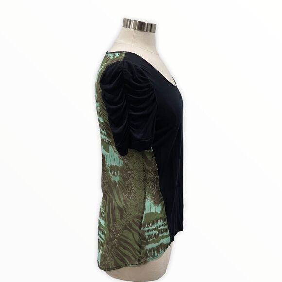 INC International Concepts Ruched Half Sleeves Top - Picture 4 of 10